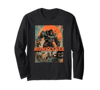 Monkey See Monkey Do (Dichiarazione Divertente e Grafica Gorilla Ape) Maglia a Manica
