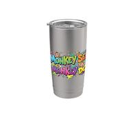 Monkey See Monkey Do Vibrant 90s Bicchiere termico in acciaio inox doppia parete