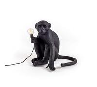 Monkey Sitting Lampada Da Tavolo Da Esterno Nera