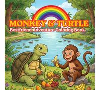 Monkey & Turtle: Best Friends Adventure Coloring Book