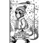 MONKEYS COLORING BOOK.