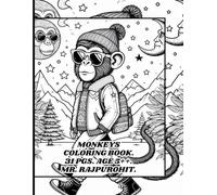 MONKEYS COLORING BOOK.