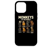 Monkeys of the World Maglietta carina specie di primati Custodia per iPhone 12 Pro Max