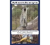 Monkeys: Word Search Puzzle about Monkeys, The Jungle, and more |6x9 inches,110 pages, 50+ puzzles