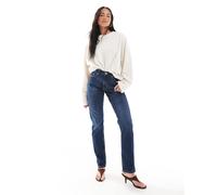 Monki - Ako - Jeans slim fit blu oceano a vita medio alta W30