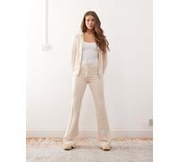 Monki - Joggers a zampa beige in coordinato-Neutro XL