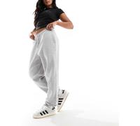 Monki - Joggers grigio mélange con fondo elaticizzato XXL