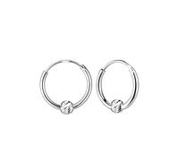 Monkimau Orecchini a cerchio con taglio a diamante per bambini e ragazze, orecchini, orecchini a bottone, gioielli per le orecchie, in argento sterling 925, ipoallergenici e senza nichel ragazze