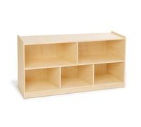 Monläurd® Armadietto Montessori in 100% betulla, libreria e organizer in legno a 5 sezioni, armadietto per giocattoli per bambini, mobili per asili nido, scaffale per libri per bambini, per sala