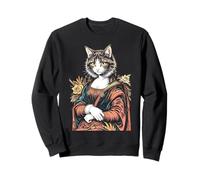 Monna Lisa Amante Gatto Leonardo da Vinci Vintage Cute Kitty Art Felpa