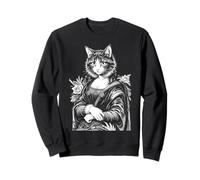 Monna Lisa Amante Gatto Leonardo da Vinci Vintage Cute Kitty Art Felpa
