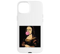 Monna Lisa bubblegum divertente Custodia per iPhone 15 Plus