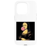 Monna Lisa bubblegum divertente Custodia per iPhone 15 Pro