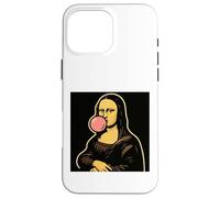Monna Lisa bubblegum divertente Custodia per iPhone 16 Pro Max