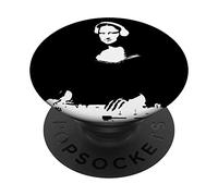Monna Lisa DJ Art - Divertente EDM Techno Rave Music PopSockets PopGrip Adesivo
