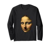 Monna Lisa Face Classic Renaissance Art Maglia a Manica