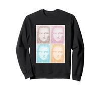 Monna Lisa in Pop Art Style da Vinci Art Retro Anni '70 Felpa