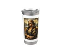 Monna Lisa nera, mese della storia nera Bicchiere termico in acciaio inox doppia parete