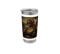 Monna Lisa nera, mese della storia nera Bicchiere termico in acciaio inox doppia parete