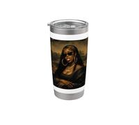 Monna Lisa nera, mese della storia nera Bicchiere termico in acciaio inox doppia parete