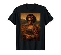 Monna Lisa Nera Pittura Mese della Storia Afroamericana Maglietta
