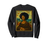 Monna Lisa Nera Regina Afro Donna Africana Mese della Storia Felpa