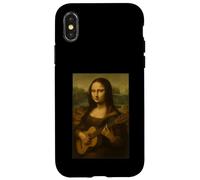Monna Lisa Suonare Chitarra Rinascimento Chitarrista Musicista Arte Custodia per iPhone X/XS