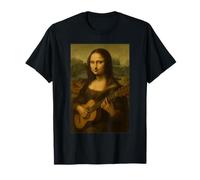 Monna Lisa Suonare Chitarra Rinascimento Chitarrista Musicista Arte Maglietta