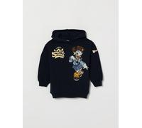 MONNALISA Abito a felpa da bambina in cotone con stampa Disney e cappuccio 7 Blue