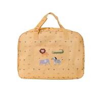 Monnëka Borsa da spiaggia grande | Leggera e resistente in rete anti-sabbia | Grande Formato con Tasca Esterna e Cerniera e Accessori | Borsa da Spiaggia Estate Famiglia | Wild Animals