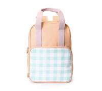 Monnëka Zaino Scout per bambini | Zaino impermeabile e spazioso per scuola, uscite o fine settimana | Spallacci imbottiti, tasche multiple e mini astuccio inclusi, albicocca