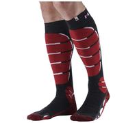 Monnet - Calze da sci in lana merino - Ski Medium Socks Rouge - Taglia 43-44 - rosso