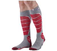 Monnet - Calze da sci - Ski X-Light Socks Rouge in Pelle - Taglia 45-46 - rosso