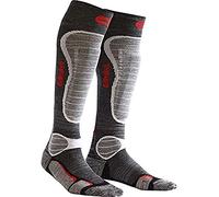 Monnet - Calze da sci con protezione per le tibie - GelProtech Ski Wool Socks Gris - Taglia 45-46 - Grigio