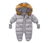 Mono Bebe Invierno Mono De Invierno para bebé Cómodo Manga Larga Mono Invierno bebé Cálido Manga Larga Traje De Nieve Invierno Monos Outfits