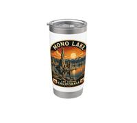Mono Lake California Vintage Eastern Sierra Viaggi Bicchiere termico in acciaio inox doppia parete