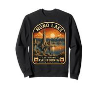 Mono Lake California Vintage Eastern Sierra Viaggi Felpa