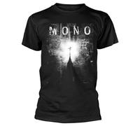 Mono 'Nowhere Now Here' T-Shirt Men Round Neck Clothing Black L