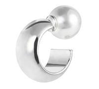 Mono Orecchino a lobo a cerchietto 1,8cm con chiusura perla