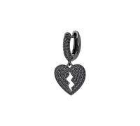 Mono Orecchino Cuore Decorato Argento 925 Zirconi Amen