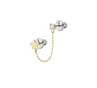 Mono Orecchino Donna FOSSIL JF04377710 Acciaio Gold Dorato Stella