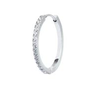 Mono Orecchino Donna Marlù 31OR0022-W a cerchio 2,4cm con zirconi