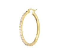 Mono Orecchino Donna Marlù 31OR0027G-W a cerchio3,2 cm con zirconi Oro