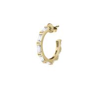 Mono orecchino LA PETITE STORY dorato baguette bianchi LPS02AQM02