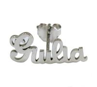 Mono orecchino personalizzabile con nome in argento 925
