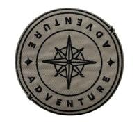 Mono-Quick 12331 Adventure bussola rotonda, applicazione da stiro, toppa, toppa per esterni, ca. 8 x 8 cm