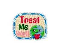 Mono-Quick 14157 RECYCL-PATCH Treat me well Application, Toppa termoadesiva in bottiglie di PET riciclate
