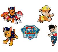 Mono-Quick Paw Patrol Chase Marshall Skye Patch Termoadesivi Set di 5 per Bambini con Super Cuccioli Cane Eroe Avventura, Pantaloni Jeans Ginocchio Riparazione Toppe