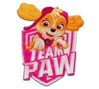 Mono-Quick Paw Patrol Squadra Skye Patch Termoadesivo 7 x 5,7 cm per Bambini con Super Cuccioli Cane Eroe Avventura, Pantaloni Jeans Ginocchio Riparazione Toppe