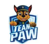 Mono Quick Paw Patrol, toppa da applicare con ferro da stiro, Chase Skye Marshall Rocky Team (18151 ? Chase Team)